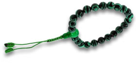 Malachite Mala Bead Bracelet